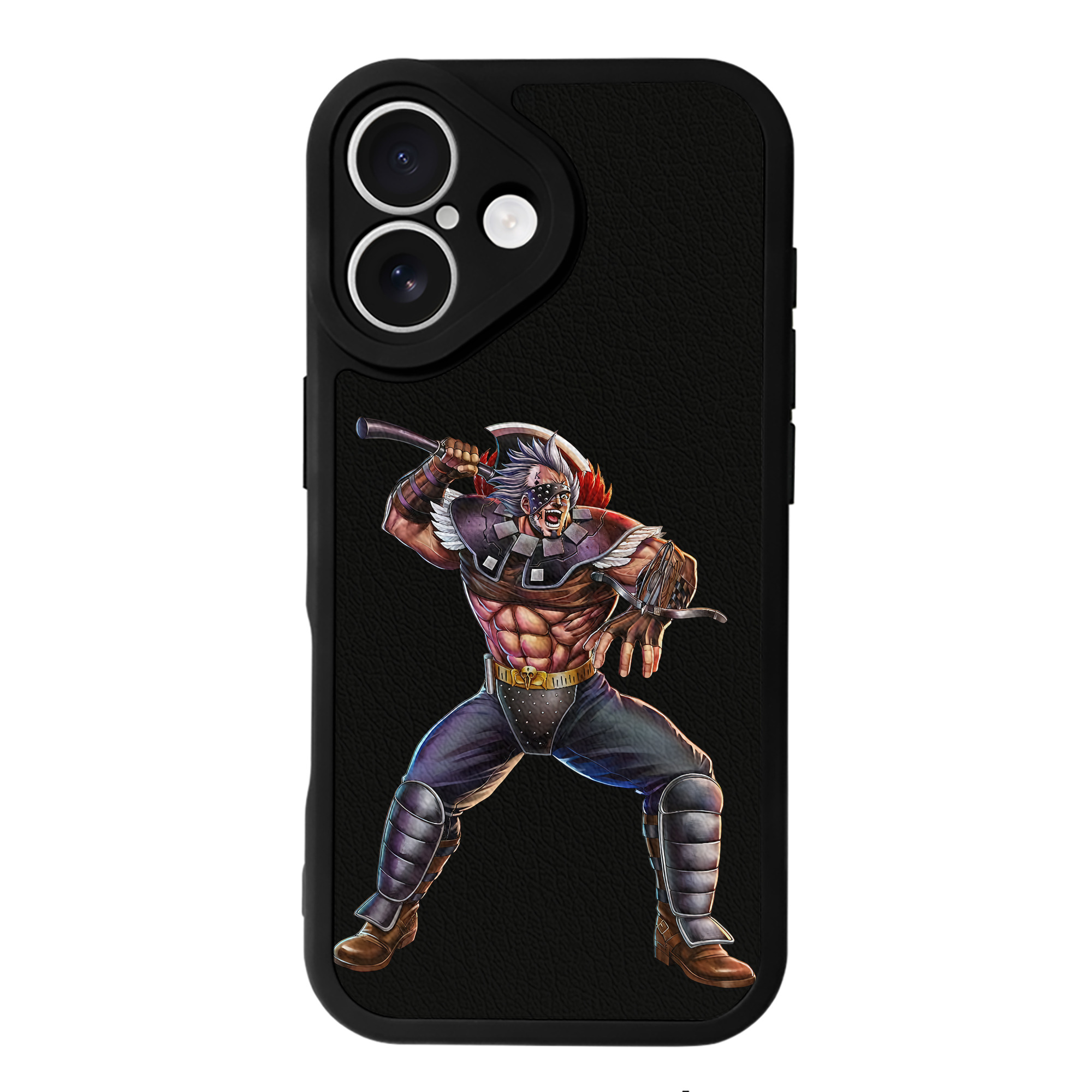 （画像用） 北斗の拳 Fist of the North Star 【iPhone 16シリーズ対応】シリコンスマホケース（レザー調） 材質：シリコン